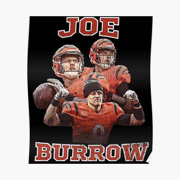 Joe Burrow Bengal King / Tiger King Satin Portrait Poster