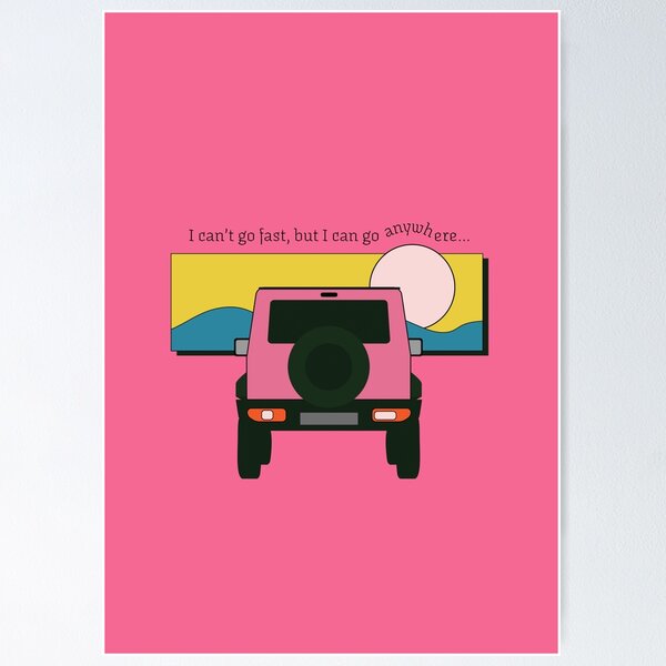 Item preview, Pink Suzuki Jimny | Into The Sunset designed and sold by stoicjimny.
