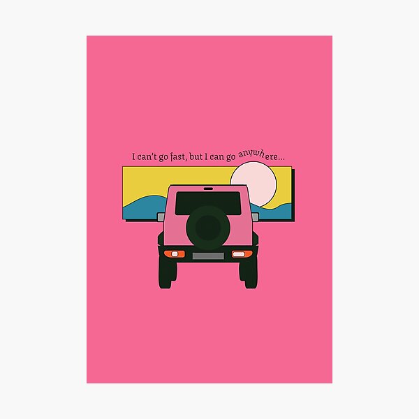 Item preview, Pink Suzuki Jimny | Into The Sunset designed and sold by stoicjimny.