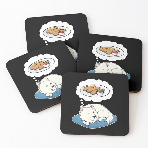 Item preview, Samoyed dreaming about Chicken Tenders designed and sold by DoggieDelights.