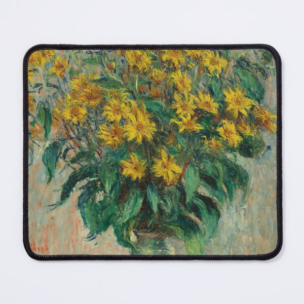 Item preview, Jerusalem Artichoke Flowers By Claude Monet designed and sold by AgelessArt.