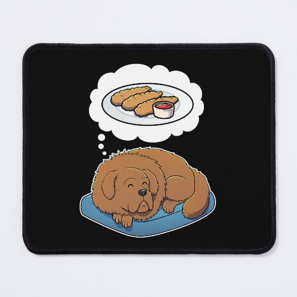 Item preview, Tibetan Mastiff dreaming about Chicken Tenders designed and sold by DoggieDelights.