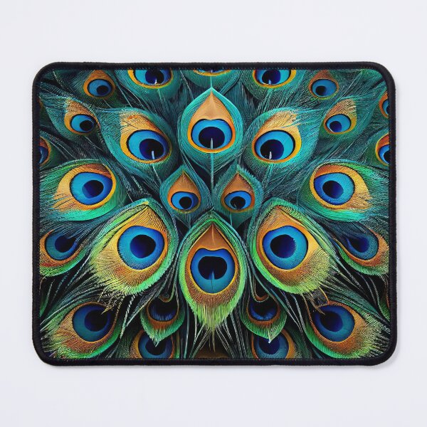 Item preview, Plumas de pavo real: un diseño brillante y multicolor designed and sold by UltraGraphics.