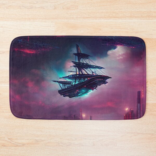 Item preview, Accending Beyond - Cyberpunk Ship designed and sold by ArkMinted.