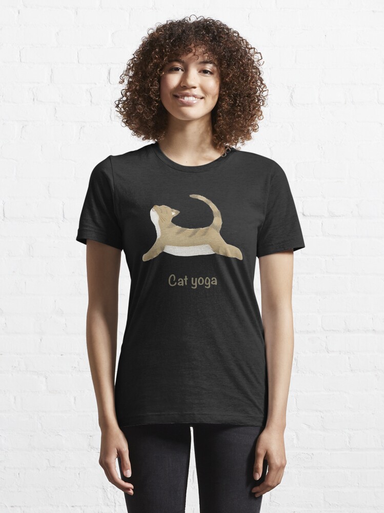 Cat yoga t clearance shirt