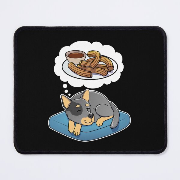 Item preview, Australian Cattle Dog dreaming about Churros designed and sold by DoggieDelights.