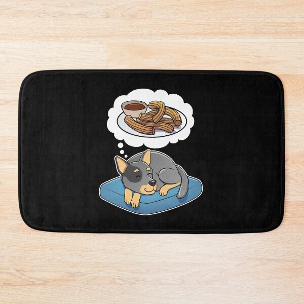 Item preview, Australian Cattle Dog dreaming about Churros designed and sold by DoggieDelights.