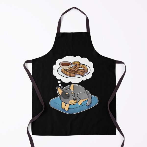Item preview, Australian Cattle Dog dreaming about Churros designed and sold by DoggieDelights.