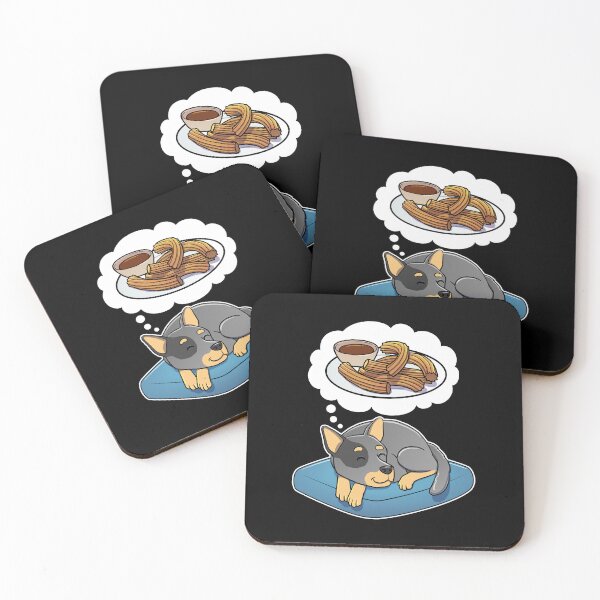 Item preview, Australian Cattle Dog dreaming about Churros designed and sold by DoggieDelights.