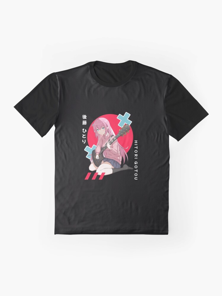 Aperçu 4 sur 5. T-shirt graphique avec l'œuvre Hitori Gotō créée et vendue par AH1Design.
