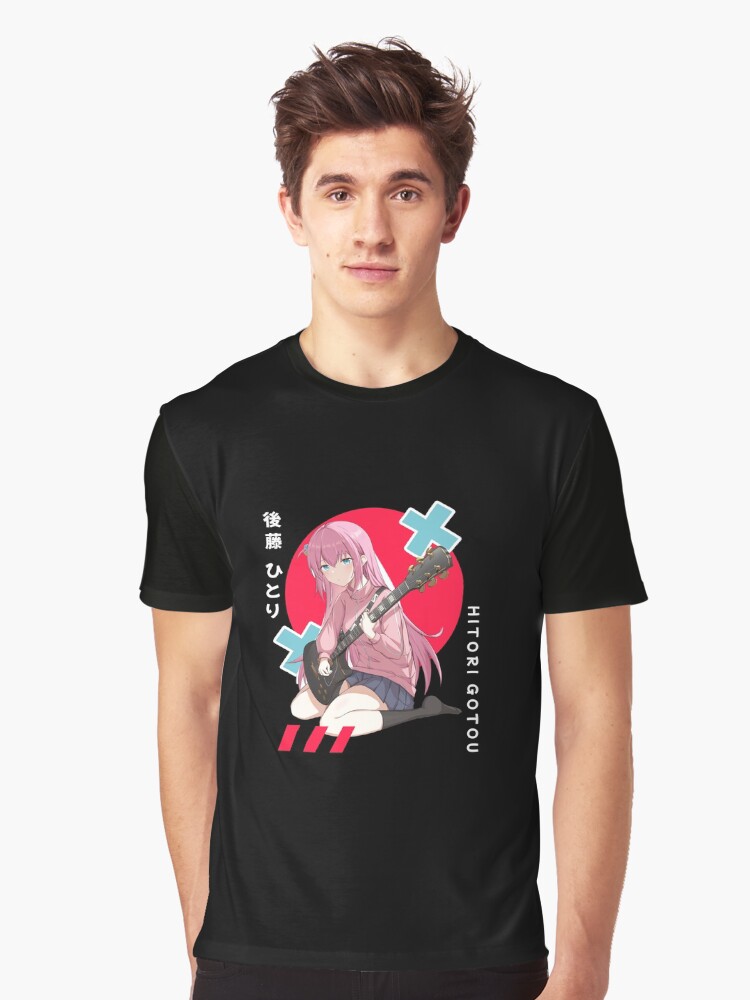 Aperçu 1 sur 5. T-shirt graphique avec l'œuvre Hitori Gotō créée et vendue par AH1Design.