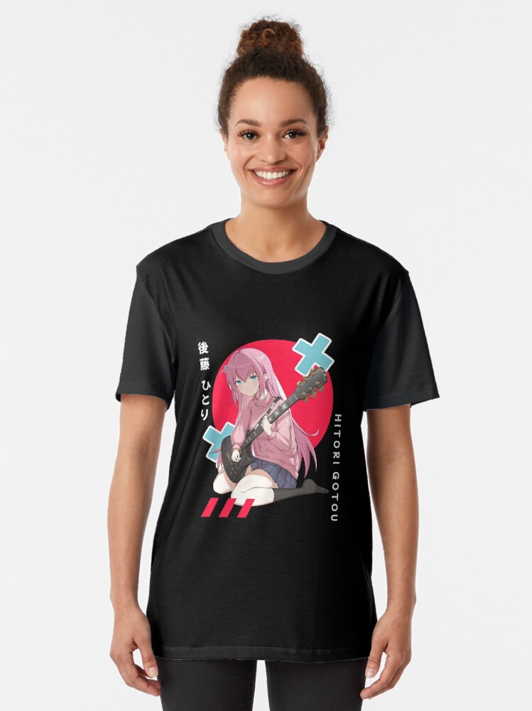 Aperçu 2 sur 5. T-shirt graphique avec l'œuvre Hitori Gotō créée et vendue par AH1Design.