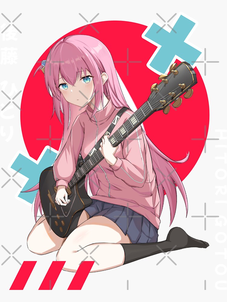 Aperçu 3 sur 3. Sticker avec l'œuvre Hitori Gotō créée et vendue par AH1Design.