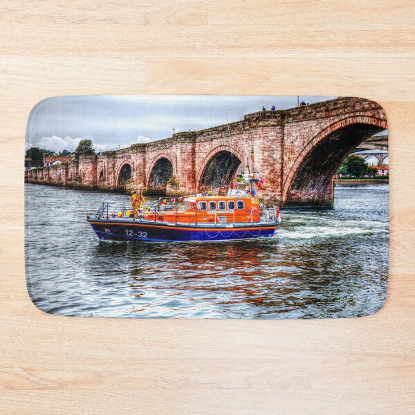 Item preview, Berwick Upon Tweed RNLI Lifeboat And Old Bridge designed and sold by Paul Thompson Photography.