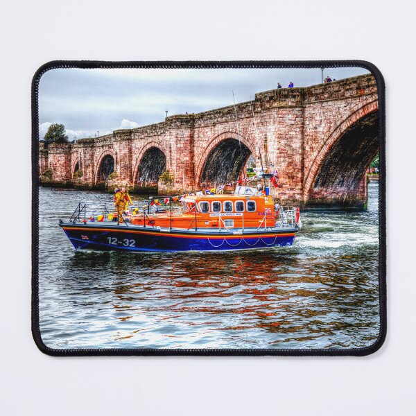 Item preview, Berwick Upon Tweed RNLI Lifeboat And Old Bridge designed and sold by Paul Thompson Photography.