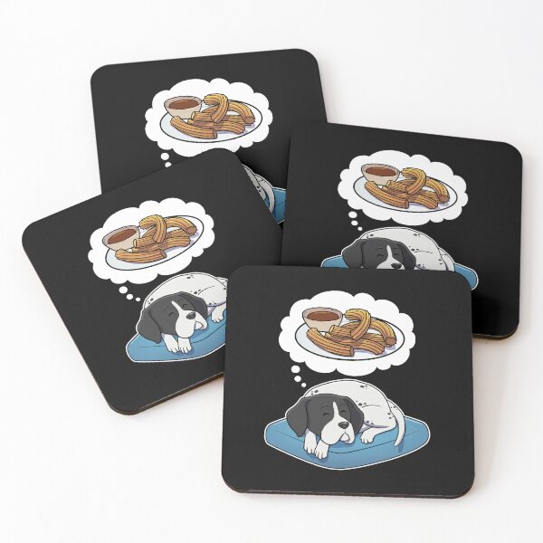 Item preview, English Pointer dreaming about Churros designed and sold by DoggieDelights.