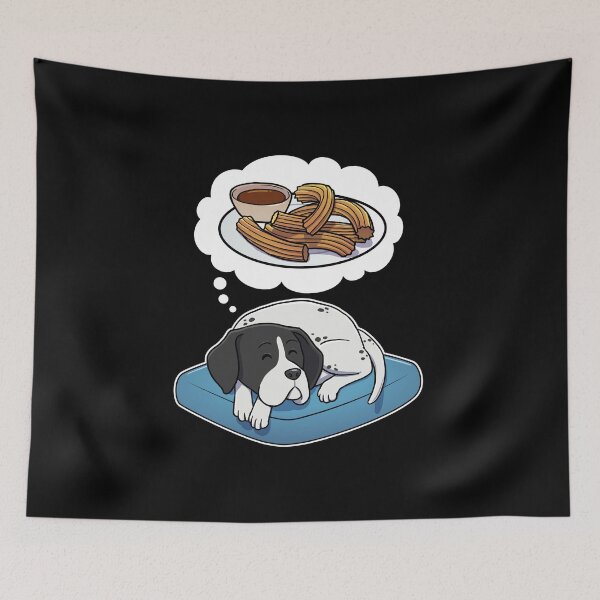 Artikelvorschau, English Pointer dreaming about Churros entworfen und verkauft von DoggieDelights.