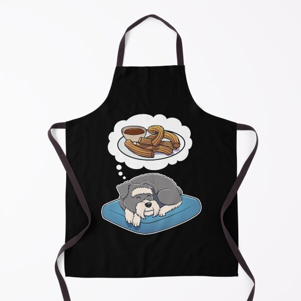 Item preview, Miniature Schnauzer dreaming about Churros designed and sold by DoggieDelights.