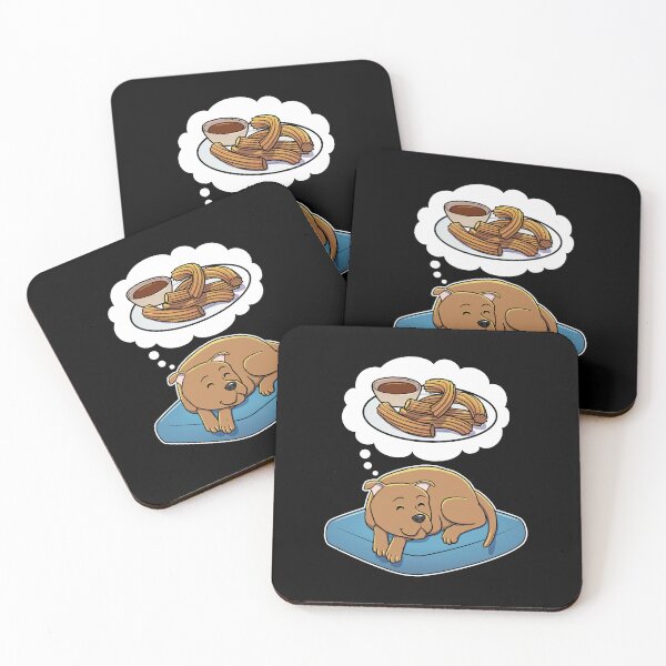 Item preview, Staffordshire Bull Terrier dreaming about Churros designed and sold by DoggieDelights.