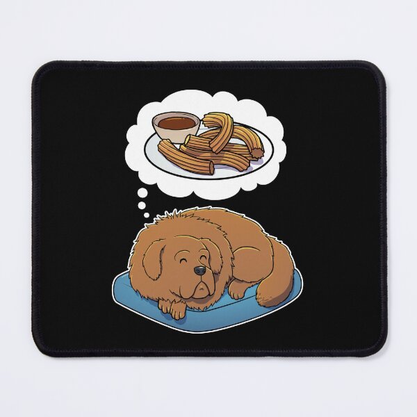 Item preview, Tibetan Mastiff dreaming about Churros designed and sold by DoggieDelights.