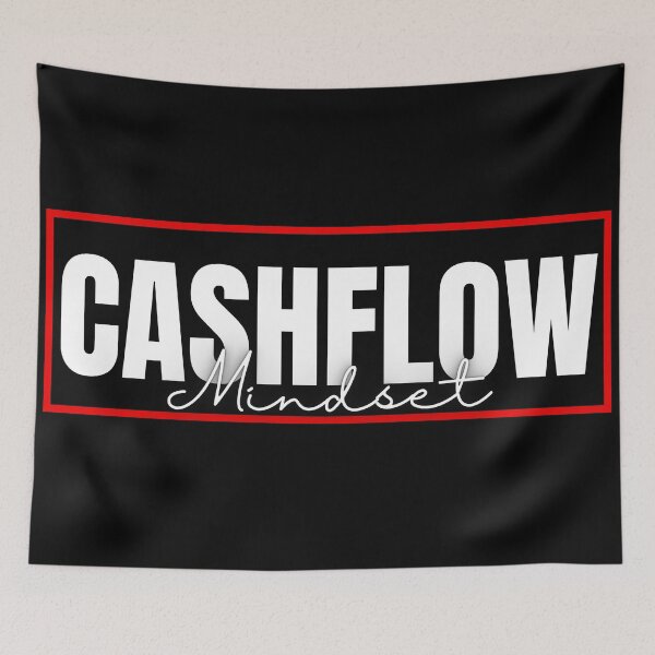 Item preview, CASHFLOW Mindset red frame poster designed and sold by KingsManKind.