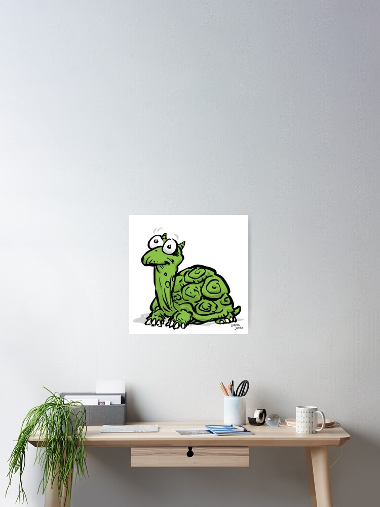 Thumbnail 2 von 3, Poster, CORNIBUS SCHILDKRÖTE FARBIG designt und verkauft von LuziferJunior.