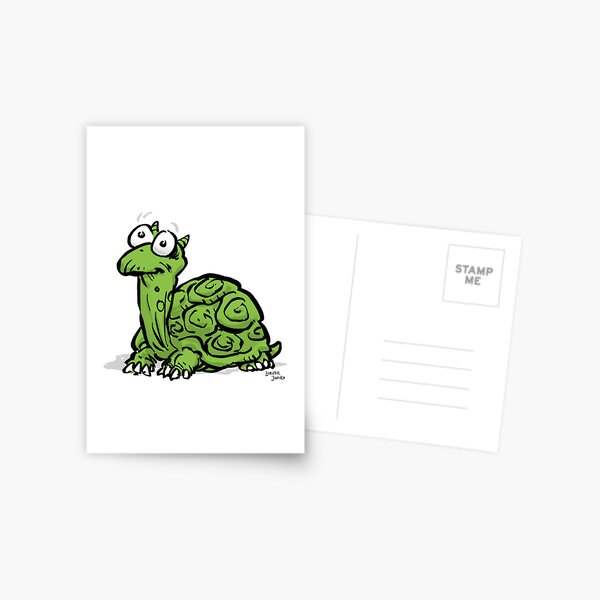 CORNIBUS SCHILDKRÖTE FARBIG Postkarte