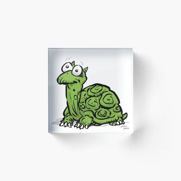 CORNIBUS SCHILDKRÖTE FARBIG Acrylblock
