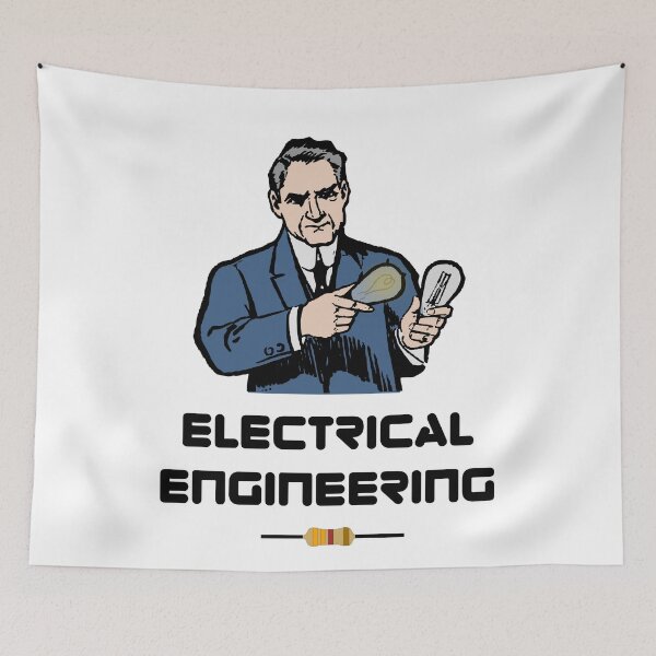 Item preview, 'Electrical Engineering' Thomas Edison Stealing Design - Retro Illustration Design for T-shirts, mugs, phone cases and other accessories designed and sold by Ridiculam Toga.
