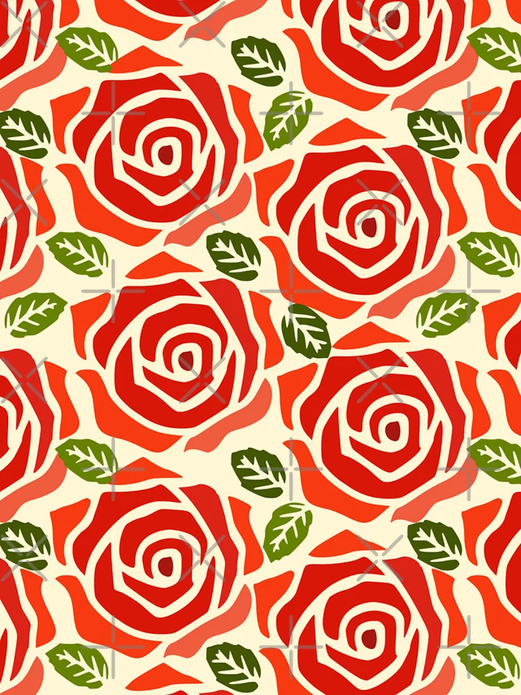 Thumbnail 4 of 4, iPhone Case, Red Roses Repeated pattern Design designed and sold by riceayoj.
