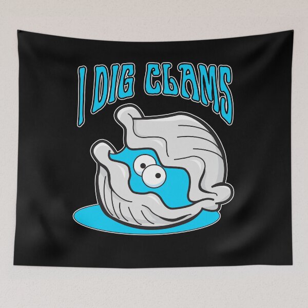 Item preview, I Dig clams Shellfish Digging Raking Shirt  designed and sold by funnytshirtemp.
