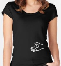 Circle Punching Game Women's Fitted Scoop T-Shirt