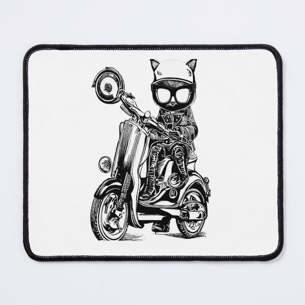 Item preview, biker cat vector design designed and sold by test26.