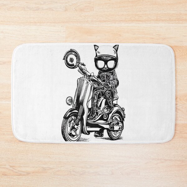 Item preview, biker cat vector design designed and sold by test26.