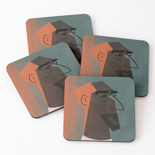 Item preview, A man abstract shape line drawing designed and sold by Grind107.