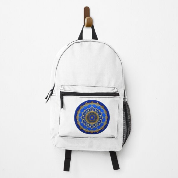Item preview, Srunning Blue and Gold Flower Mandala (Transparent Background) designed and sold by Basunat.