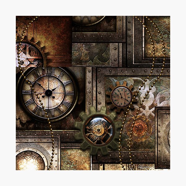 Artikel-Vorschau von Steampunk, wundervolles Uhrwerk mit Zahnrädern, designt und verkauft von nicky2342.