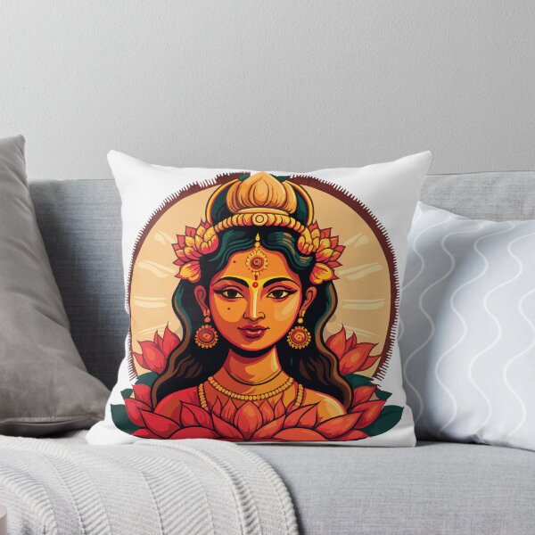 Item preview, Devi artwork divine sacred lady lotus feminine designed and sold by CameltStudio.