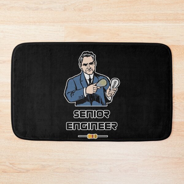 Item preview, 'Senior Engineer' Thomas Edison Stealing Design - Retro Illustration Design for T-shirts, mugs, phone cases and other accessories designed and sold by Ridiculam Toga.