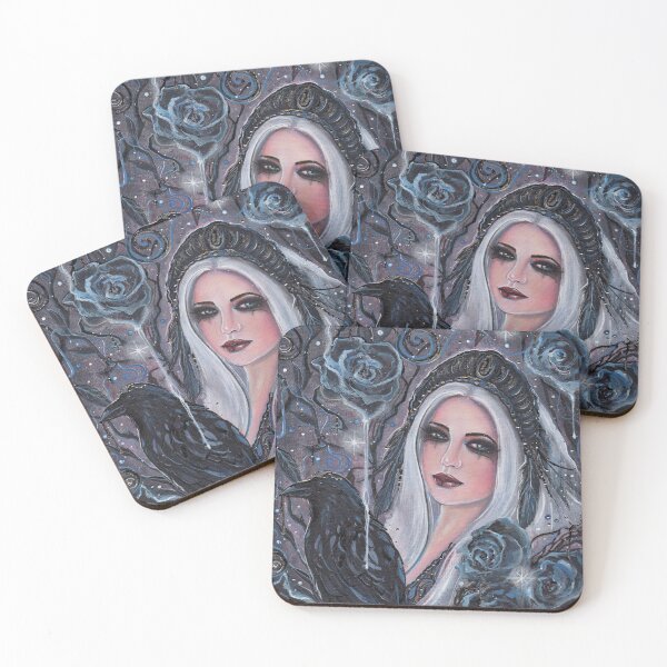 Item preview, Morrigan goddess with Raven by Renee Lavoie designed and sold by Renee Lavoie.
