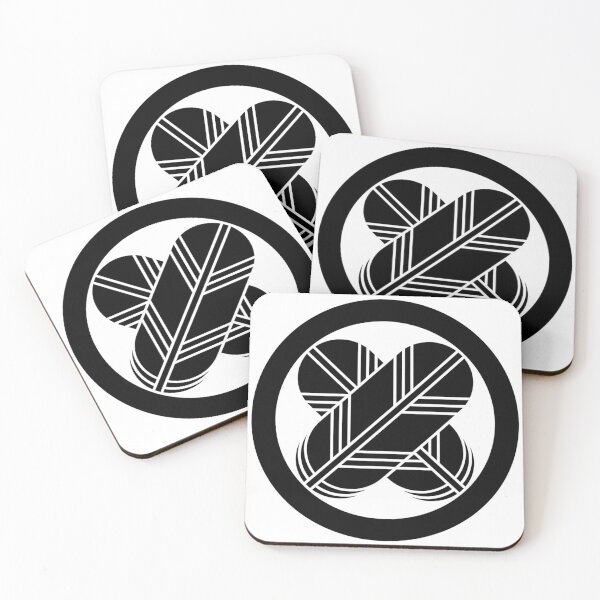 Item preview, Traditional Japanese Samurai crest: Hawk Feathers in a circle designed and sold by Onigokko.
