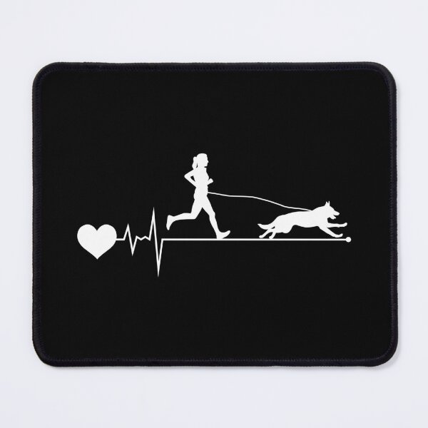 Item preview, Canicross Trail Running Dog Sport Heartbeat Pulse designed and sold by CuteDesigns1.