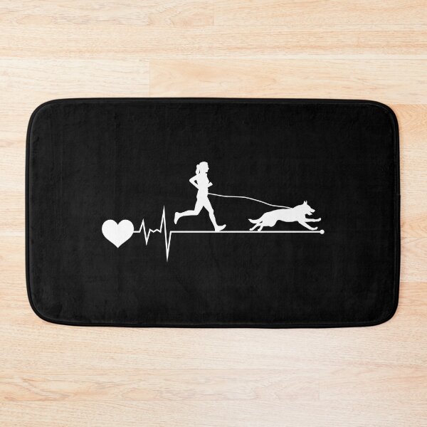 Item preview, Canicross Trail Running Dog Sport Heartbeat Pulse designed and sold by CuteDesigns1.