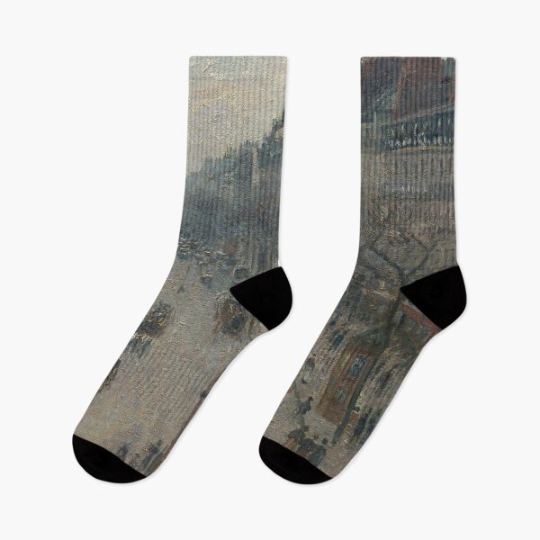 Item preview, Winter scenery - The Boulevard Montmartre on a Winter Morning by  Camille Pissarro designed and sold by AR-shop.
