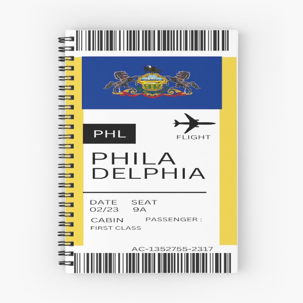 Item preview, Philadelphia boarding pass template flight destination ticket designed and sold by YusraAiman.