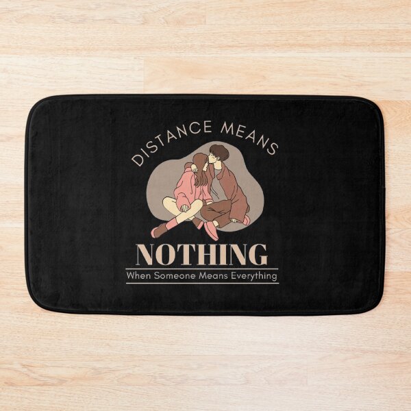 Item preview, Aesthetic Long Distance Relationship Quotes : Distance Means Nothing When Someone Means Everything - Loving Couple Picture designed and sold by shellagrash.