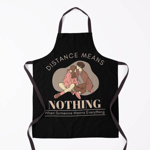 Item preview, Aesthetic Long Distance Relationship Quotes : Distance Means Nothing When Someone Means Everything - Loving Couple Picture designed and sold by shellagrash.