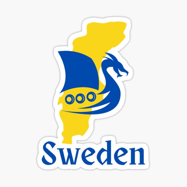 Item preview, Sweden Design with Viking Ship designed and sold by Lost-World-Shop.