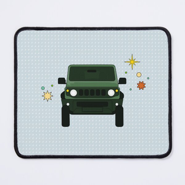 Item preview, Jungle Green Suzuki Jimny - Light Blue Dotted Pattern designed and sold by stoicjimny.