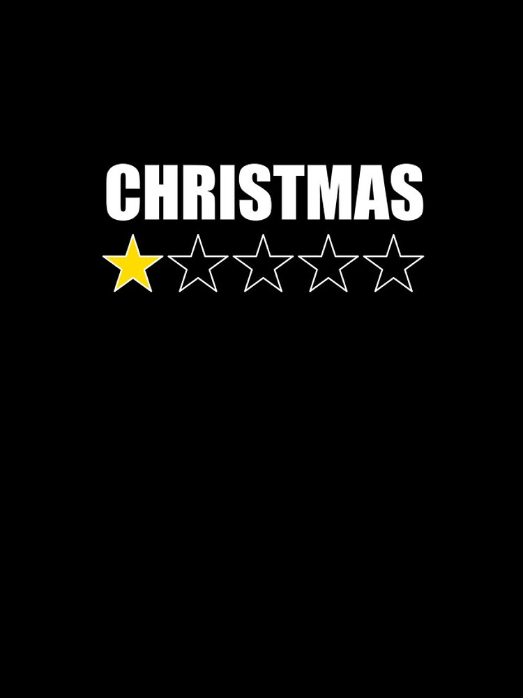 Aperçu 4 sur 4. Coque iPhone avec l'œuvre Christmas 1 Star Rating I Hate Christmas Bah Humbug Gear créée et vendue par DynamicDesign.